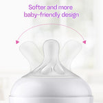 4 Packs Silicone Bottle Nipples Compatible with Philips Avent Natural Bottle, Replacement Bottle Nipple BPA-Free, No Spill, Anti-Colic, 6+ Month (Flow 5)