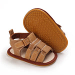 myppgg Baby Boys Summer Sandals Non-Slip Soft Sole Infant Slippers Cotton Crib Shoes for Toddler First Walkers