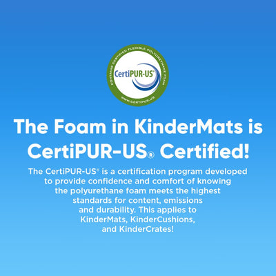 KinderMat + Eric Carle Kinderbundle - ABC & 123 - Full Nap Mat & Washable Cover, Special Edition - 47" x 22", Value Bundle, Great for Daycare & Family Households