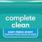 Pampers Baby Wipes, Complete Clean Baby Fresh Scented Wipe, Gently Cleans Head to Toe, 72 Total (1 Flip-Top Packs)