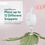 The Peanutshell Crib Mobile for Girls - Soft Pink Musical Baby Crib Mobile with 12 Lullabies, Cute Animal Baby Wildest Dreams Nursery Decor