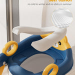 Potty Training Seat, Toddler Toilet Seat With Steps, 2 In 1 Toddler Potty Training Toilet With Splash Guard, Anti-Slip Step Stool Soft Mat, Adjust High Potty Seats For Toddlers Kids Boys Girls