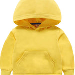 Baby Kids Boy Girl Solid Casual Pocket Hoodie Sweatershirt Long Sleeve Pullover Tops 1-6T