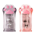 2Pcs Pink&Grey Cute Cat Paw Pencil Sharpener, Kawaii School Supplies Student Prize Kids Gift Pencil Sharpener Cat Schools Supplies for Kids Girls Lovers Office Home Pencil Sharpeners