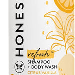 The Honest Company 2-in-1 Cleansing Shampoo and Body Wash for Sensitive Skin, Gentle Tear-Free Hypoallergenic Baby Wash with Naturally Derived Ingredients, Fragrance-Free, 10 fl oz