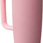 Owala FreeSip Tumbler Insulated Stainless Steel Water Bottle with Built-in Straw and Side Handle, For Travel, Work, School, and Sports, 40oz, BPA Free, Leak Proof, Black Cherry