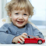 gidoyi Toy Car Model S Alloy Model Cars Pull Back Vehicles 1/32 Scale Car Toys for Toddlers Kids (Red)