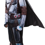 STAR WARS The Mandalorian Official Youth Halloween Costume - Padded Jumpsuit with Gloves, Detachable Cape, Plastic Mask