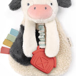 Itzy Ritzy - Itzy Lovey Including Teether - Baby Lovey with Teether, Textured Ribbons & Dangle Arms - Features Crinkle Sound, Sherpa Fabric and Minky Plush (Sloth)