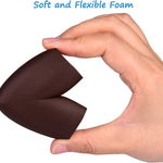 8-Pack Baby Proofing Corner Guards, Soft Rubber Corner Protectors for Furniture, 3M Adhesive Pre-Taped Corner Bumper Guards, Child Proof Safety for Fireplace, Table, Cabinet & Stairs, Brown