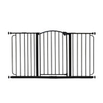 Regalo Safety 30.5-58" Extra Wide Arch Baby Gate with Door, Pressure Mount Walk Through Gate for Doorways & Bottom of Stairs, Babies, Toddlers & Pets, Tested & Safe, American Designed, American Owned