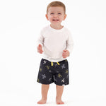 Gerber Baby Boys Toddler 2-Pack Swim Trunks, Suns, 12 Months