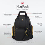Huggies Sunshine Pack Diaper Backpack, Dark Grey Heather, One Size
