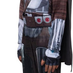 STAR WARS The Mandalorian Official Youth Halloween Costume - Padded Jumpsuit with Gloves, Detachable Cape, Plastic Mask