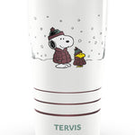Tervis Traveler Peanuts - Snoopy & Woodstock Christmas Puffer Buddies Triple Walled Insulated Tumbler Travel Cup Keeps Drinks Cold & Hot, 20oz, Stainless Steel