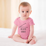 Acute Baby Bodysuit - Funny Math Pun Infant Onesie - Cute Geometry Baby Shower Gift for Boys Or Girls Pink-style 24months