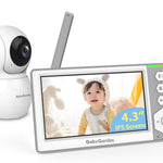 Baby Monitor with Camera and Audio, 3.2'' IPS Portable Baby Monitor No WiFi with 1000ft Long Range, Remote Pan-Tilt Video Baby Monitor, Infrared Night Vision, ECO Mode, Powerful Battery