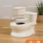 PipNest Realistic Potty Training Toilet - Flushing Sounds, Wipes Storage, Disposable Liners, Easy to Clean for Toddler Boys and Girls, White