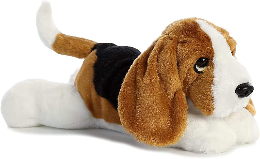 Aurora® Adorable Flopsie™ Dutch Rabbit Stuffed Animal - Playful Ease - Timeless Companions - Black 12 Inches