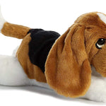 Aurora® Adorable Flopsie™ Dutch Rabbit Stuffed Animal - Playful Ease - Timeless Companions - Black 12 Inches