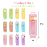 12 Pack Cute Retractable Pencil Erasers for Kids Fun Erasers Bulk Kawaii Kids Pencil Eraser for Classroom Rewards Students Gifts School Supplies.