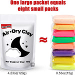 ifergoo White Air Dry Clay, Modeling Clay for School Art & Craft Project. Refill White Clay for Kids Age 3-12, Boys and Girls Gift