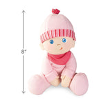 HABA Doll Snug Up Luisa 8" My First Baby Doll, Machine Washable & Safe for Birth & Up, Newborn Toys