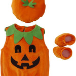 oneflow Newborn Toddler Baby Girl Boy Halloween Pumpkin Costumes Cute Hooded Romper Jumpsuit Outfit Clothes