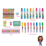 Innovative Designs DreamWorks Gabby’s Dollhouse Deluxe Activity Set with Carrying Tin, Coloring Sheets, Tattoos, Stickers, & Art Supplies