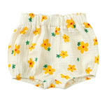 Kids Tales 3 Pack Baby Cotton Linen Bloomers Shorts Toddler Cartoon Graphic Printed Shorts Unisex Infant Loose Shorts