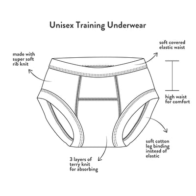 Under the Nile Organic Cotton Lavender Dot Potty Training Pants, 2-4 Years