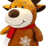 Santa Claus Plush Toy, 8" Santa Claus Stuffed Toy, Christmas Plush Toys Xmas Decoration Indoor (Reindeer)