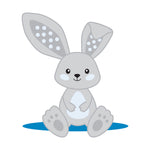 Dr. Brown's Flexees Teether, Gray Bunny, Soft 100% Silicone Baby Teether, BPA Free, 3m+, 1 Pack