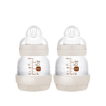 MAM Easy Start Anti-Colic Baby Bottle, Extra Slow Flow, Breastfeeding-Like Silicone Nipple Bottle, Reduces Colic, Gas, & Reflux, Easy-to-Clean, BPA-Free, Vented Baby Bottles for Newborns, 0-3 Months