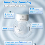 Electric Breast Pump with Models MY-376, Wearable Breast Pump Hands Free for Travel & Home, 4 Modes 9 Levels, 135° Flange, Quiet 40dB, BPA-Free, Easy to Clean & Gift for New Moms, Black