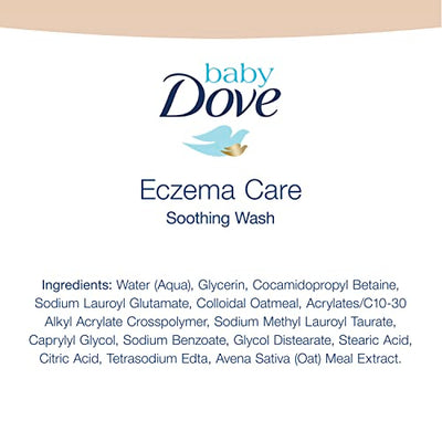 Baby Dove Soothing Baby Body Wash Eczema Care 2 Count To Soothe Delicate Baby Skin No Artificial Perfume or Color, Paraben Free, Phthalate Free 13 oz