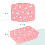 Wildkin Kids Bento Box - 4 Compartments, Airtight, Dishwasher Safe, Meal Prep for Kids - Unicorn