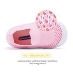 Baby Walking Shoes First Boy Girl Walker Infant Sock Tennis Mesh Sneakers Breathable 6 9 12 18 24 Months Pink Size 12-18 Months Infant