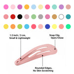 Babymatch Baby Barrettes Hair Clips: 1.2 inch (3cm) Small Mini Snap for Toddler Little Girls Kids 150pcs (30 colors)