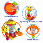 HOLA Baby Toys 0-6-12 Months, Baby Rattle Toys Activity Ball Infant Toys 6 Month Old Baby Toys 3-6 Months, Shaker Grab Spin Travel Toys Easter Basket Stuffers