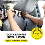 lebogner Back Seat Cover For Kids + 3 Pocket Storage Organizer, 2 Pack X-Large Waterproof Kick Mats Backseat Protector, Car Seat Back Protectors For Vehicles To Protect From Dirt, Mud & Scratches