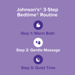 Johnson's Baby Bedtime Moisturizing Body Cream, Relaxing Aromas, Night Time Baby Massage Cream for Dry Skin Relief, Hypoallergenic, No Parabens, Phthalates or Dyes, 8 fl. oz