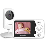 Vtimes baby monitor with camera and display on a white background
