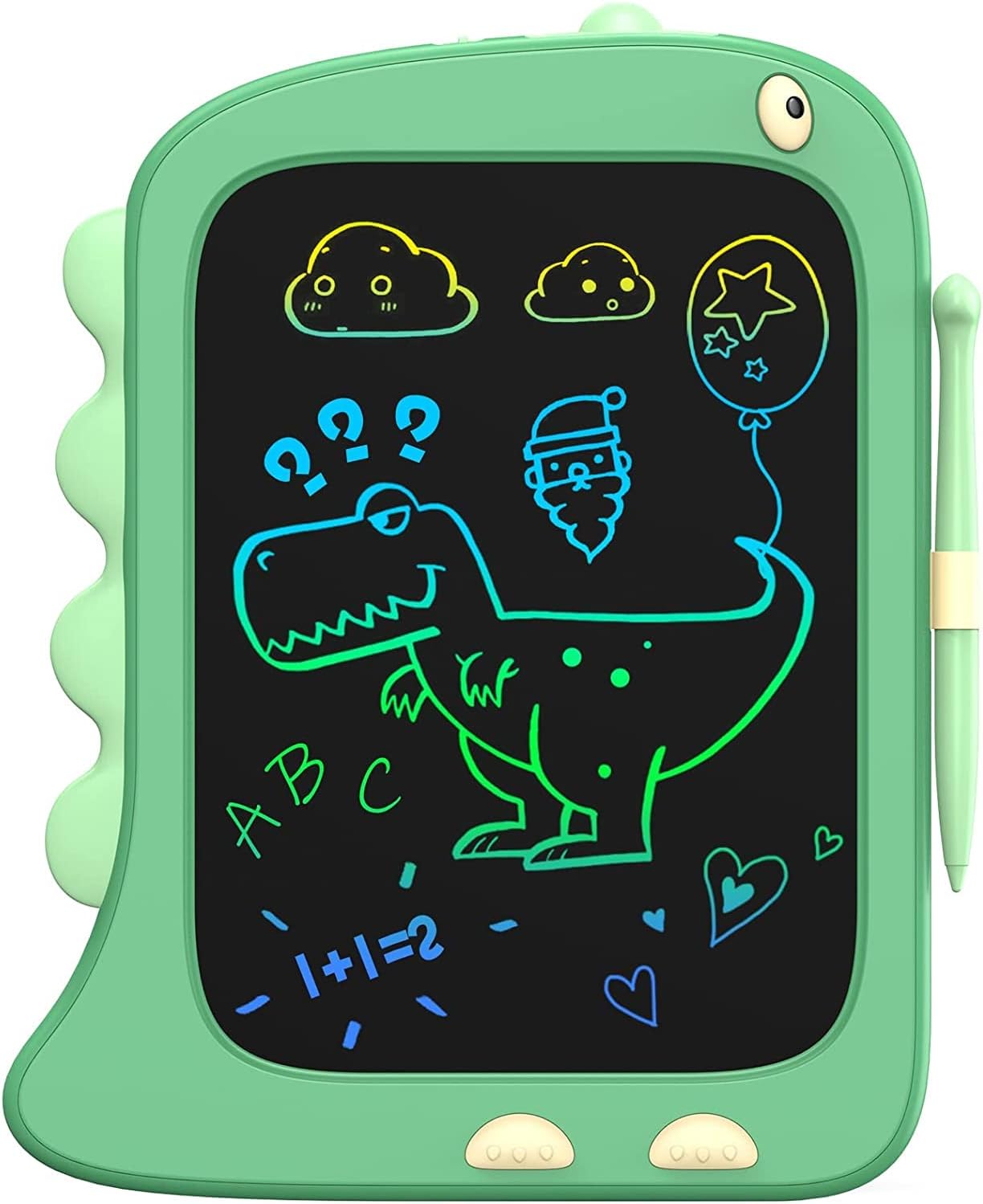 ORSEN 8.5 Inch LCD Doodle Board Tablet Toy - Green Dinosaur Drawing Pad for Kids 2-6 Years Old - Christmas and Birthday Gifts