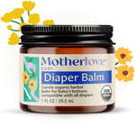 Motherlove Diaper Balm (1 oz) Organic Herbal Diaper Rash Cream—Cloth Diaper Safe, Zinc Oxide- & Petroleum-Free—Ideal Diaper Bag Size