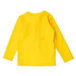 RUGGEDBUTTS® Baby/Toddler Boys Long Sleeve Rash Guard Swim Shirt w/UPF 50+ - Neon Yellow, 5