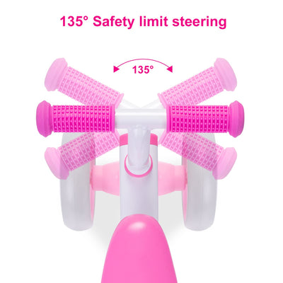 Baby Balance Bike 1 Year Old, Toddler Bike for One Year Old Girl Birthday Gift, 1-3 Years Toddler First Bike with No Pedal & Silence Wheels, Ride on Toy Gifts for 1 Year Old Girl