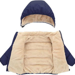 Toddler Baby Hooded Down Jacket Boys Girls Kids Thicken Warm Winter Coat Outerwear 1-7t