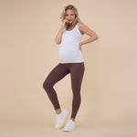 Motherhood Maternity Women's Essential Stretch Full Length Secret Fit Over The Belly Pregnancy Legging, French Roast, X-Small