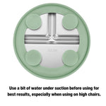 PandaEar 2 Pack Stainless Steel Baby Suction Plates & 2 Pack Spoons, Toddler Utensils Baby Feeding Set, Divided Plates for Baby Led Weaning Supplies, BPA-Free (Blue/Green)